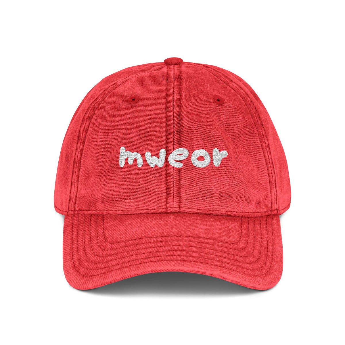 Embroidered "Mweor" Minimalist Vintage Cap