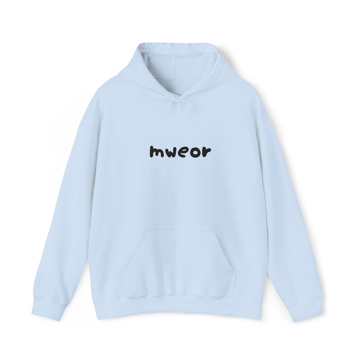 Embroidered "Mweor" Minimalist  Hoodie