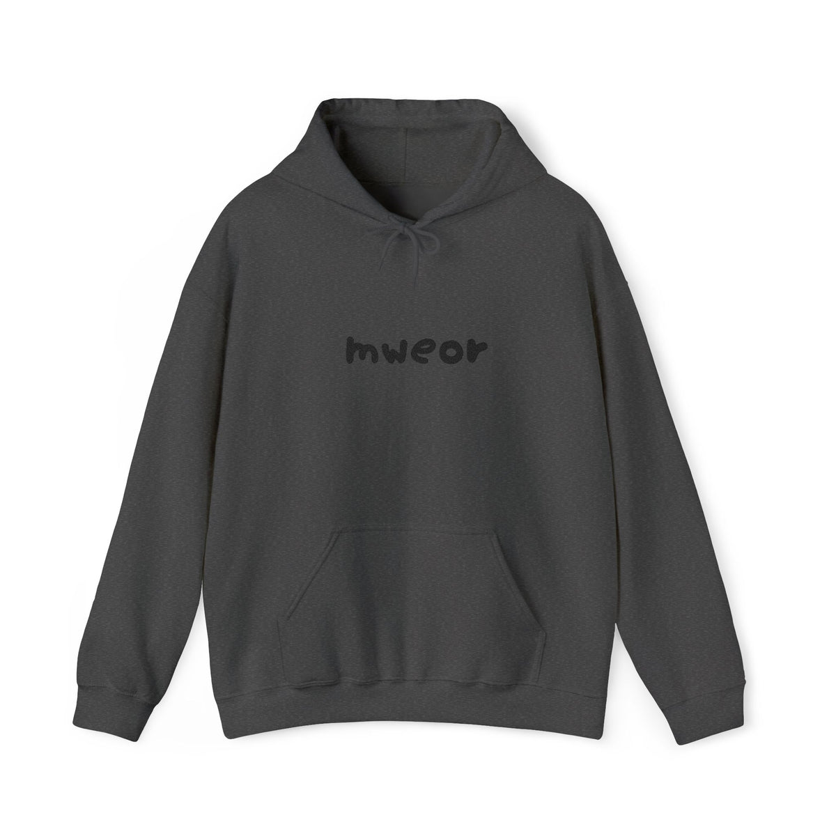 Embroidered "Mweor" Minimalist  Hoodie