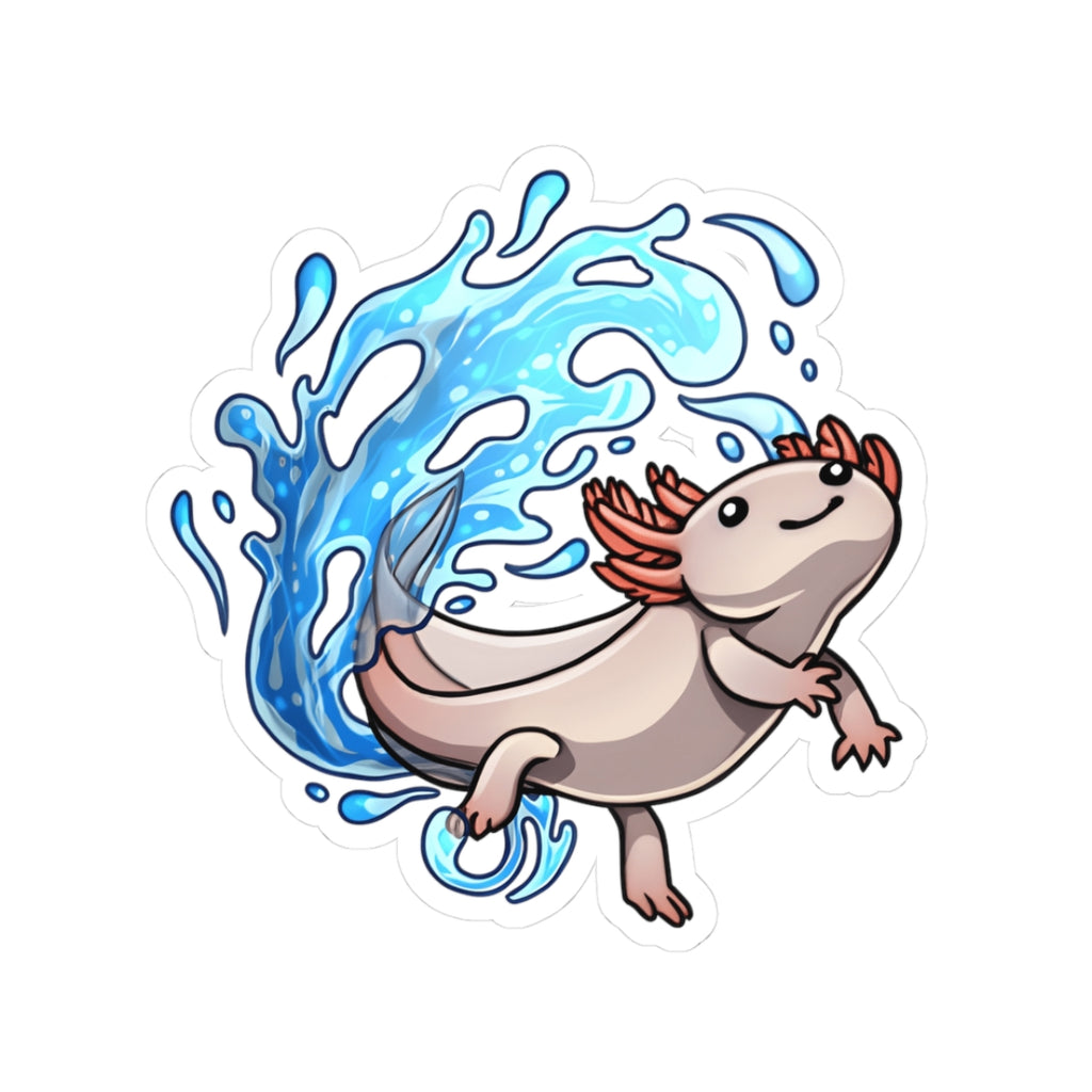 Axolotl Splash Sticker