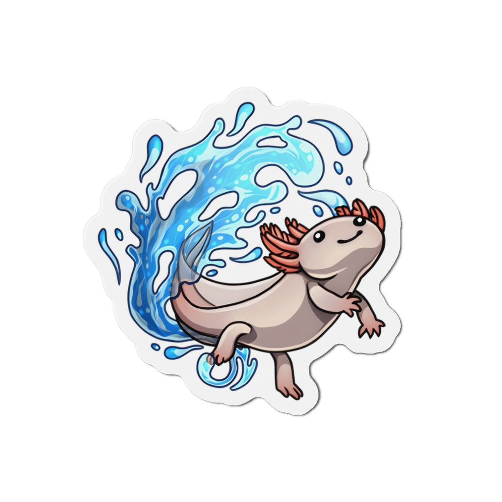 Axolotl Splash Fridge Magnet