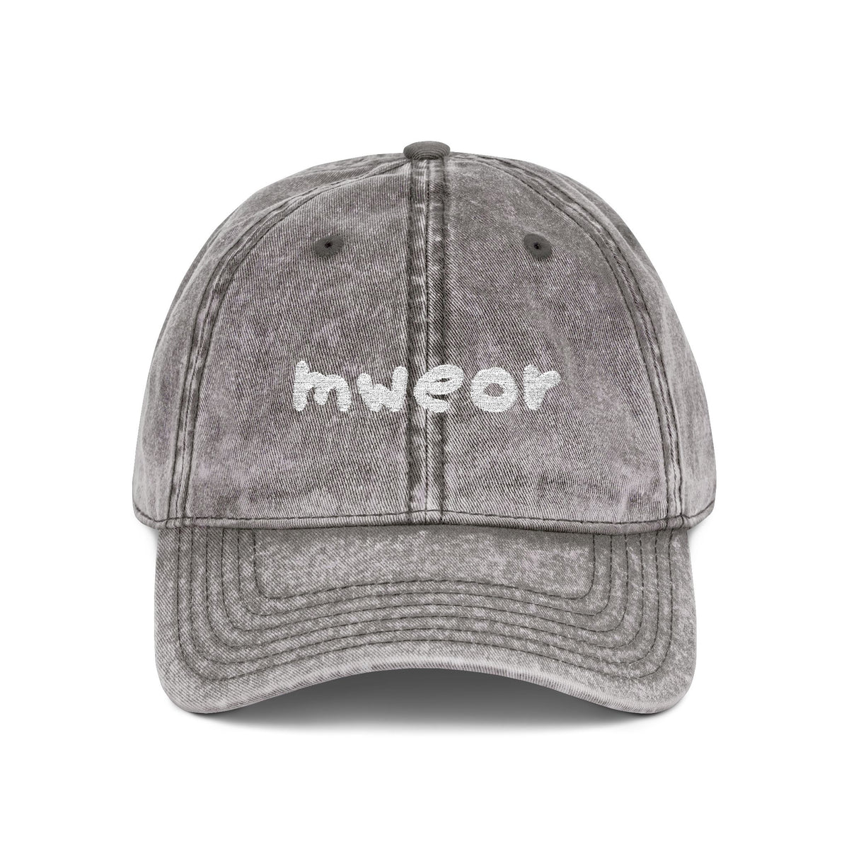 Embroidered "Mweor" Minimalist Vintage Cap
