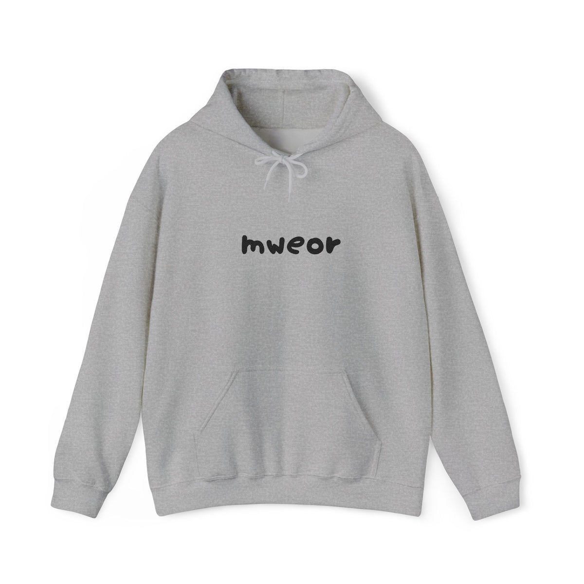 Embroidered "Mweor" Minimalist  Hoodie