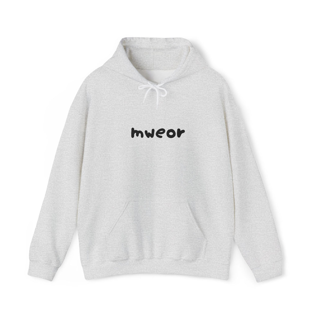 Embroidered "Mweor" Minimalist  Hoodie