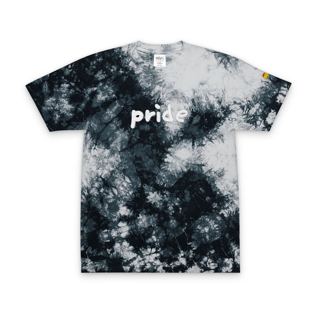 Embroidered "Pride" Tie-Dye Tee