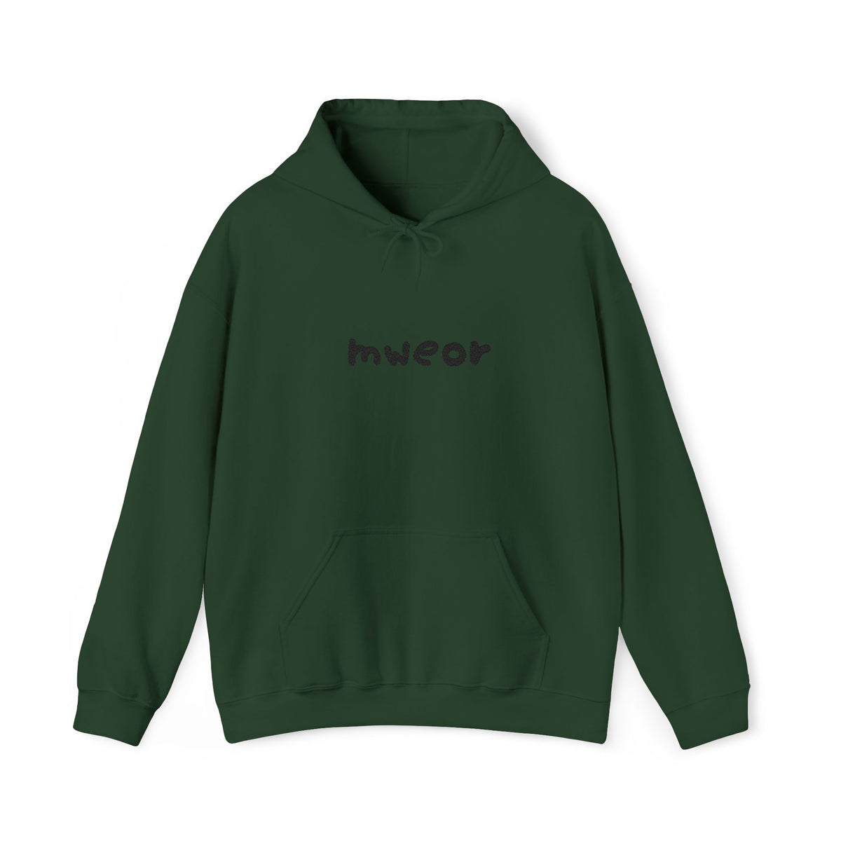 Embroidered "Mweor" Minimalist  Hoodie
