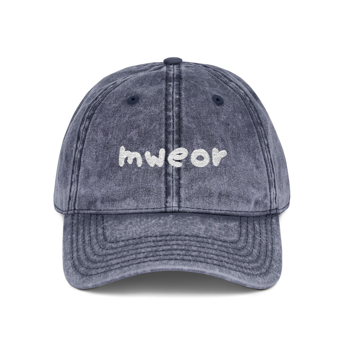 Embroidered "Mweor" Minimalist Vintage Cap