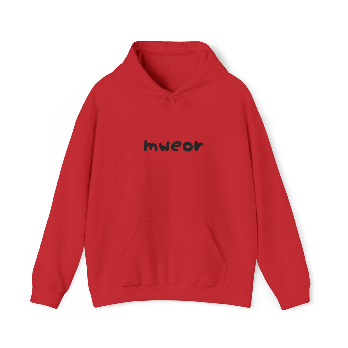 Embroidered "Mweor" Minimalist  Hoodie