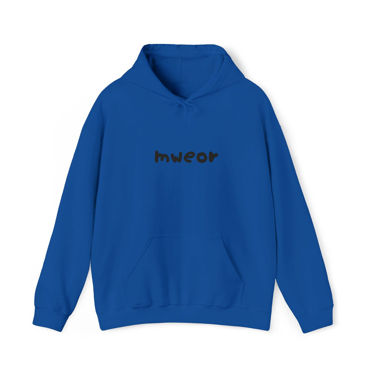 Embroidered "Mweor" Minimalist  Hoodie
