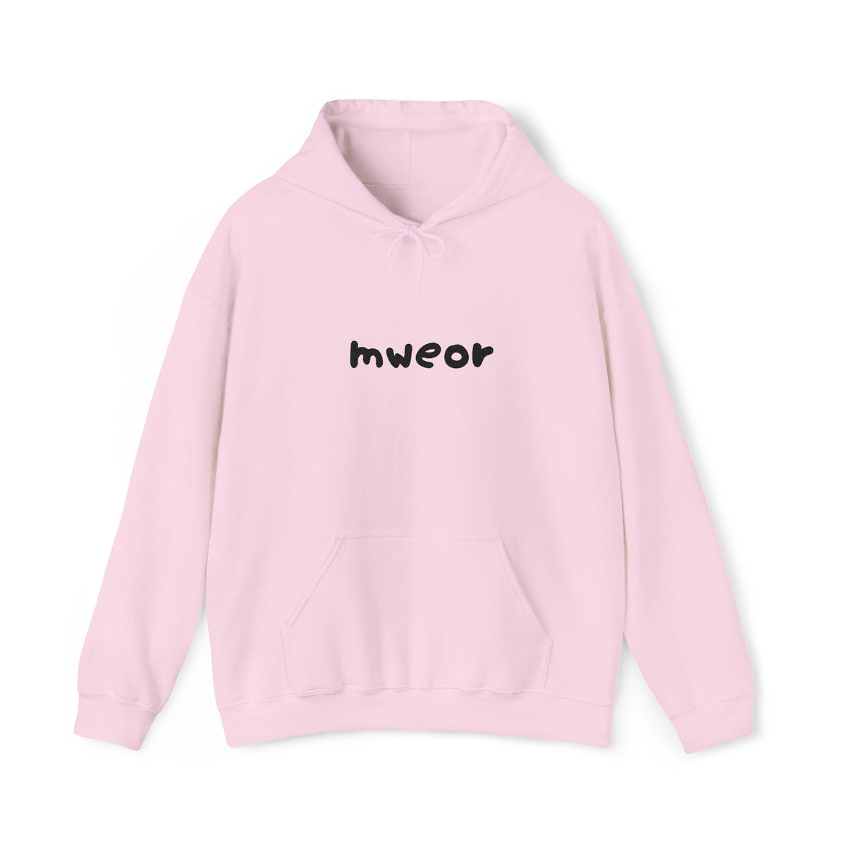 Embroidered "Mweor" Minimalist  Hoodie