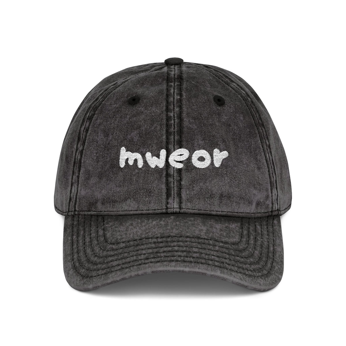 Embroidered "Mweor" Minimalist Vintage Cap